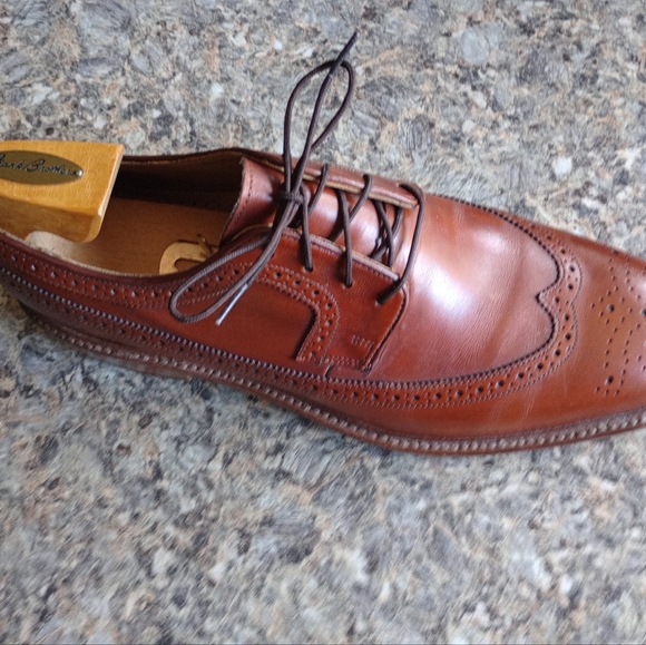 Johnston &Murphy Chestnut Brown Like New Wingtips Lace up Size 10M